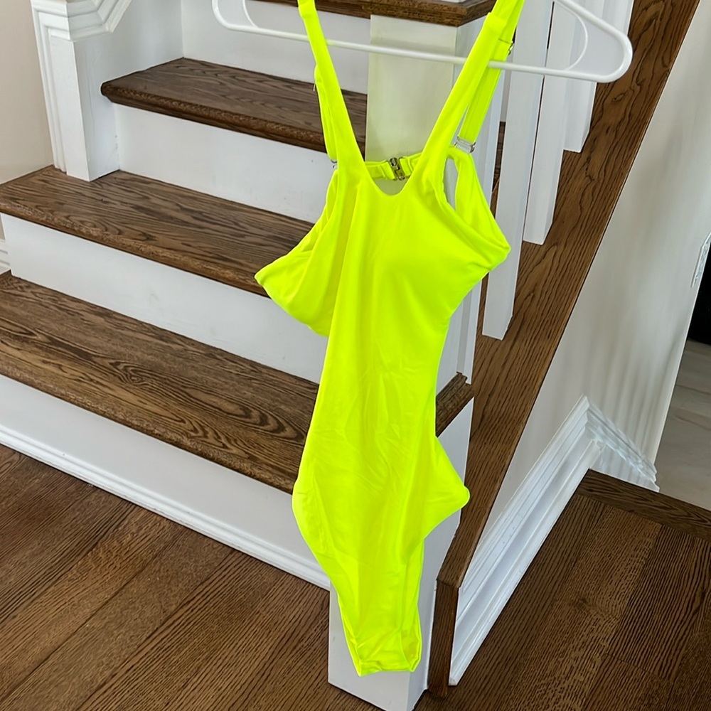 Brand new neon cutout swim